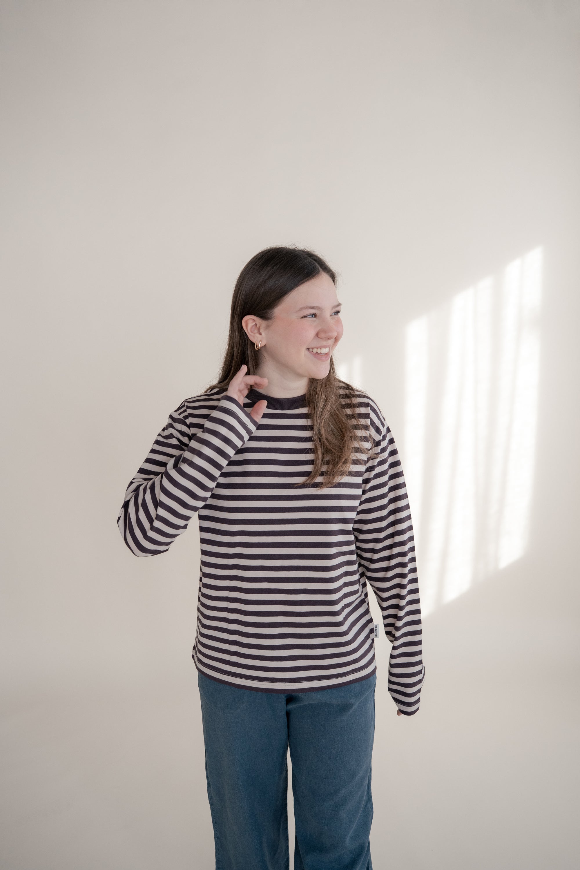 WOMEN OVERSIZE LONGSLEEVE VANILLA CHOCO