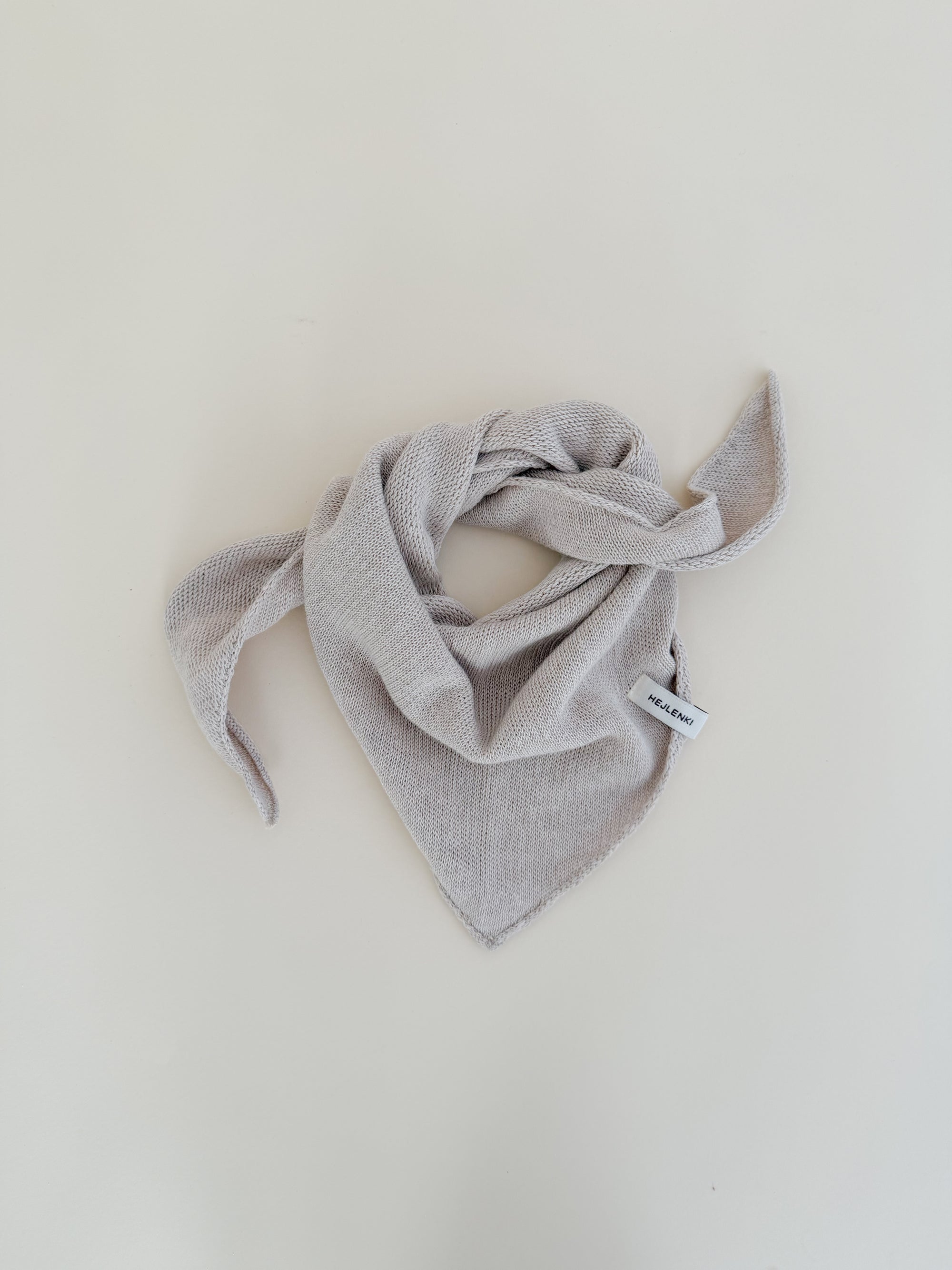 KNIT SCARF BEIGE MELANGE