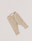 PURE WOOL LEGGINGS BEIGE MELANGE