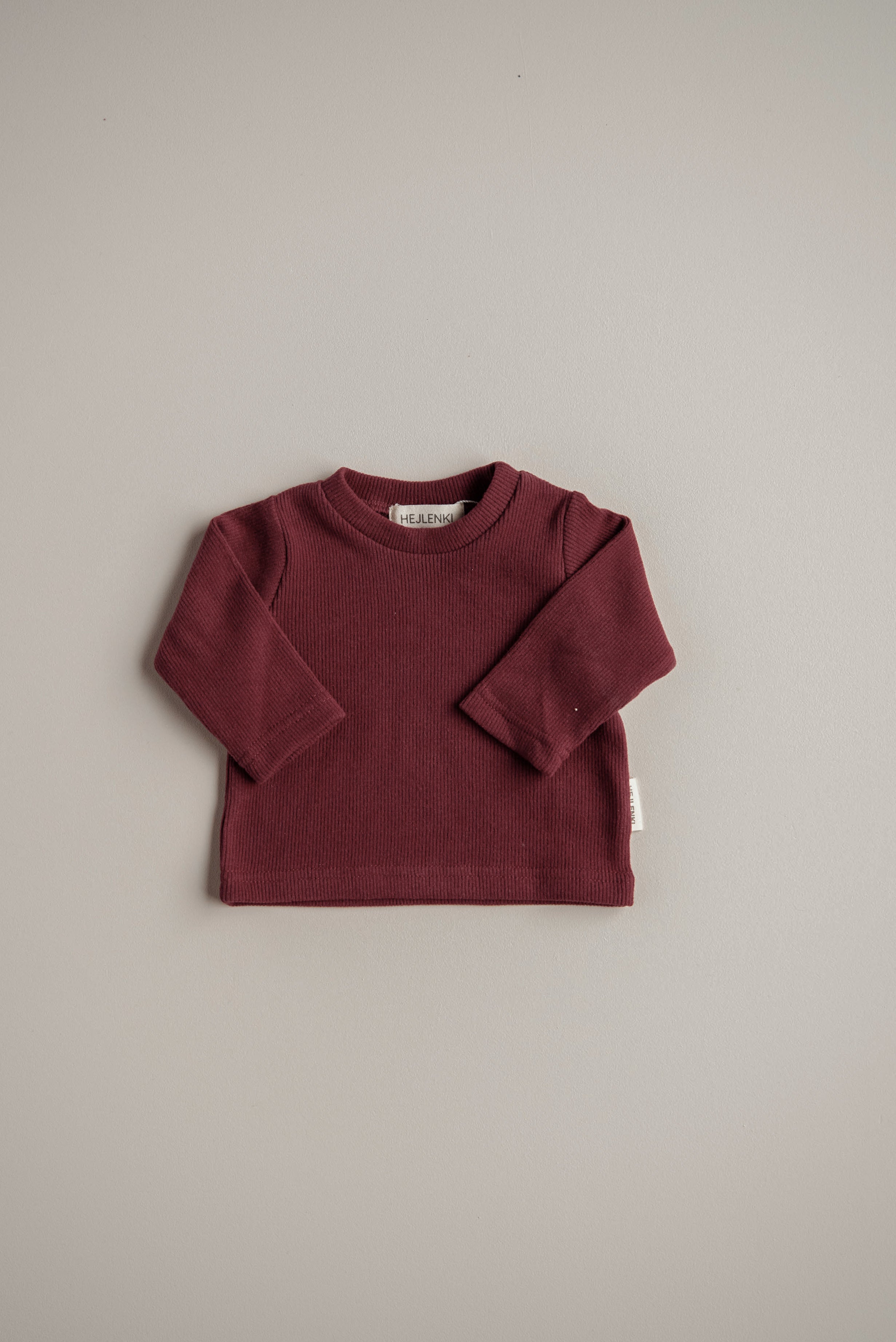 SOFT RIB LONGSLEEVE BURGUNDY