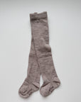 MERINO WOOL TIGHTS BEIGE MELANGE