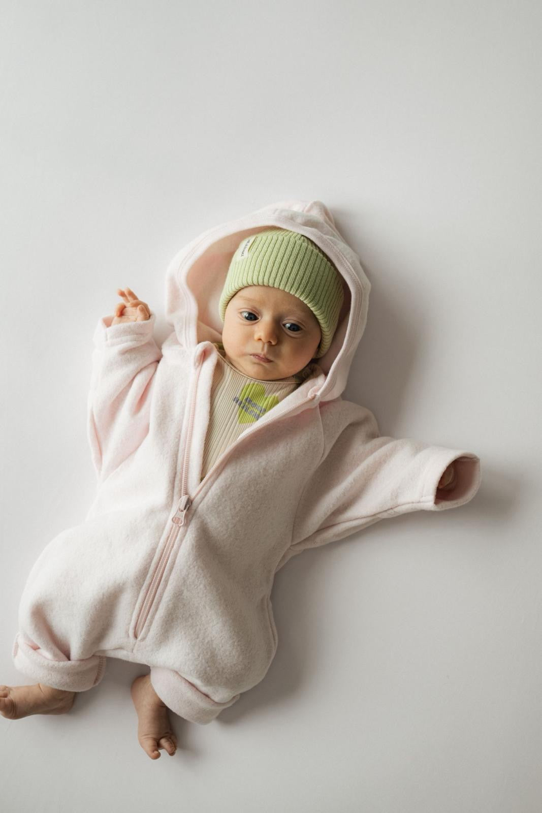 SOFT FLEECE OVERALL MARSHMALLOW BLUSH