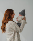 MOM BOUCLE KNIT PULLI (WOOL BLEND)