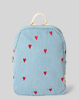 KIDS DENIM BACKPACK HEARTS