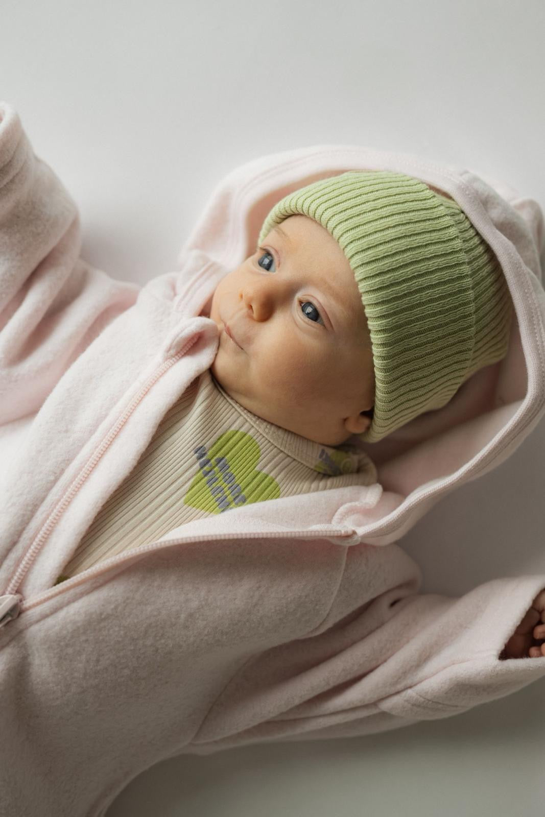 SOFT FLEECE OVERALL MARSHMALLOW BLUSH