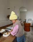 KNIT BEANIE BUTTER