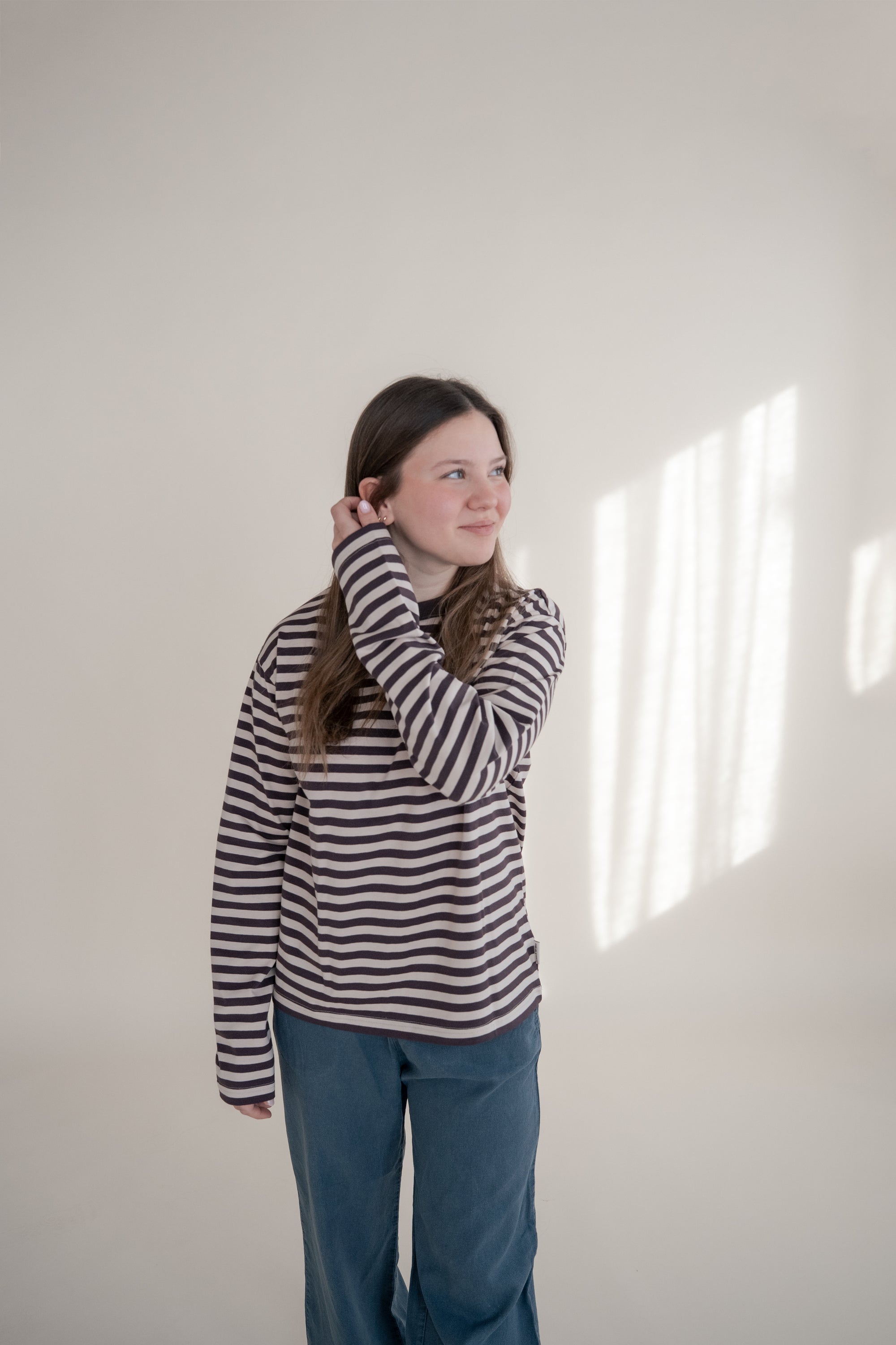 WOMEN OVERSIZE LONGSLEEVE VANILLA CHOCO