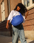 PUFFY CROSSBODY BAG BLUE