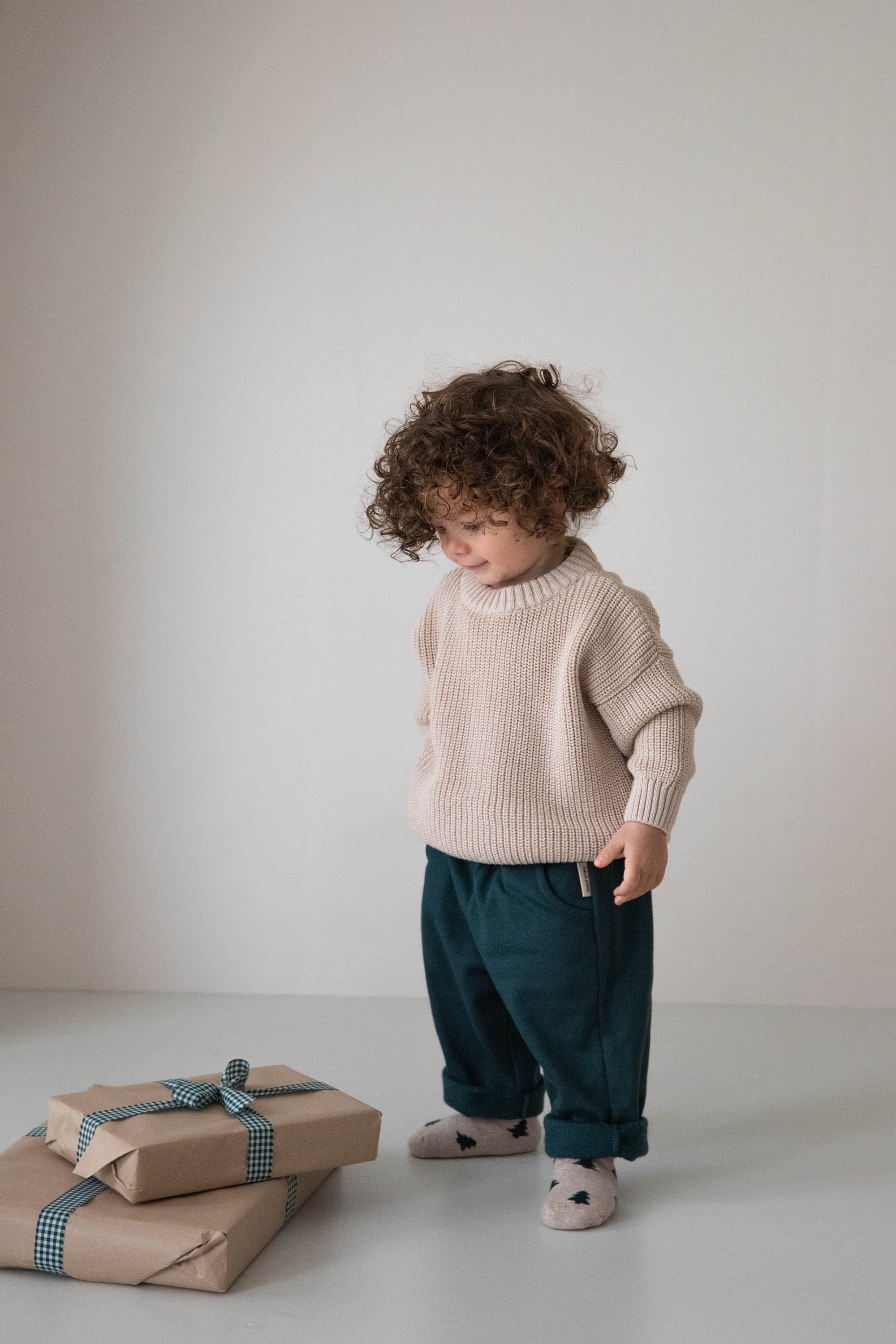 CHUNKY KNIT PULLI WARMBEIGE