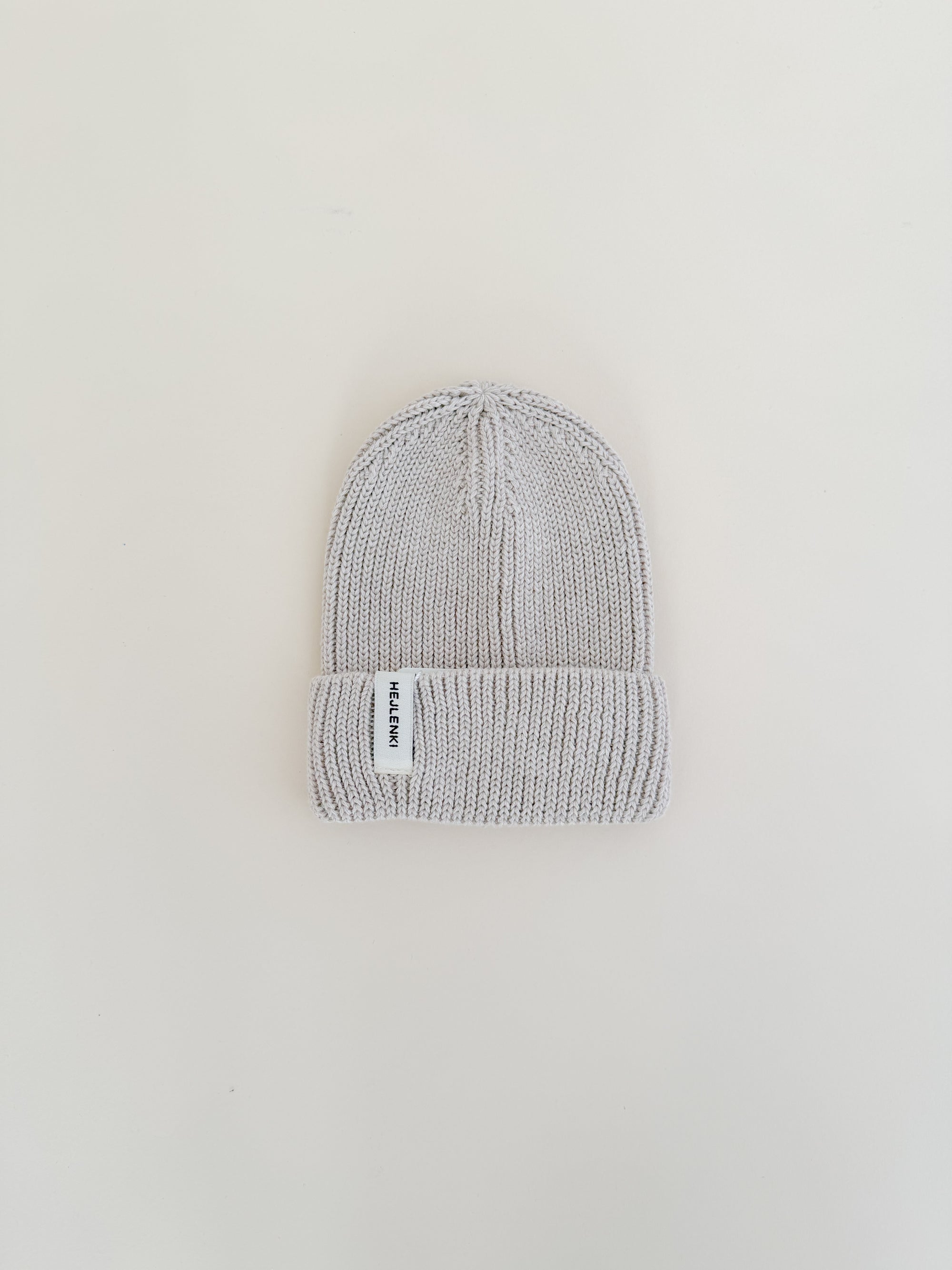 KNIT BEANIE BEIGE MELANGE