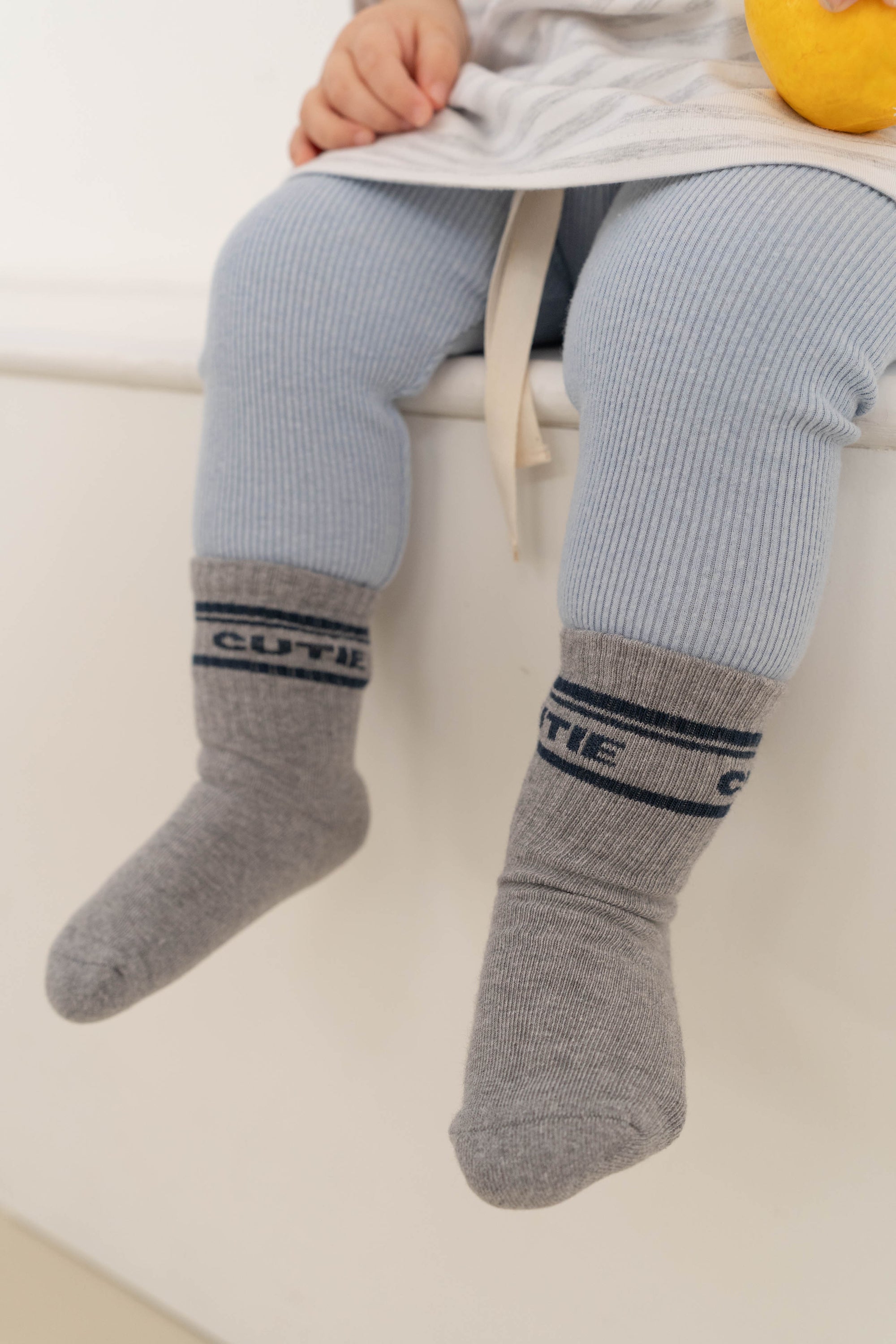 SOFT RIB LEGGINGS MILKY BLUE