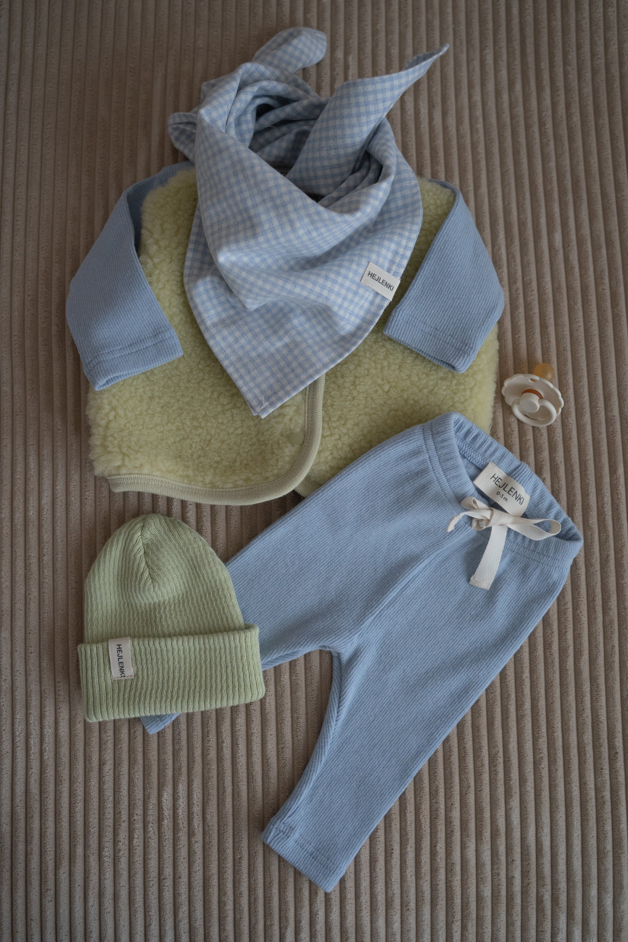 SOFT RIB LEGGINGS MILKY BLUE