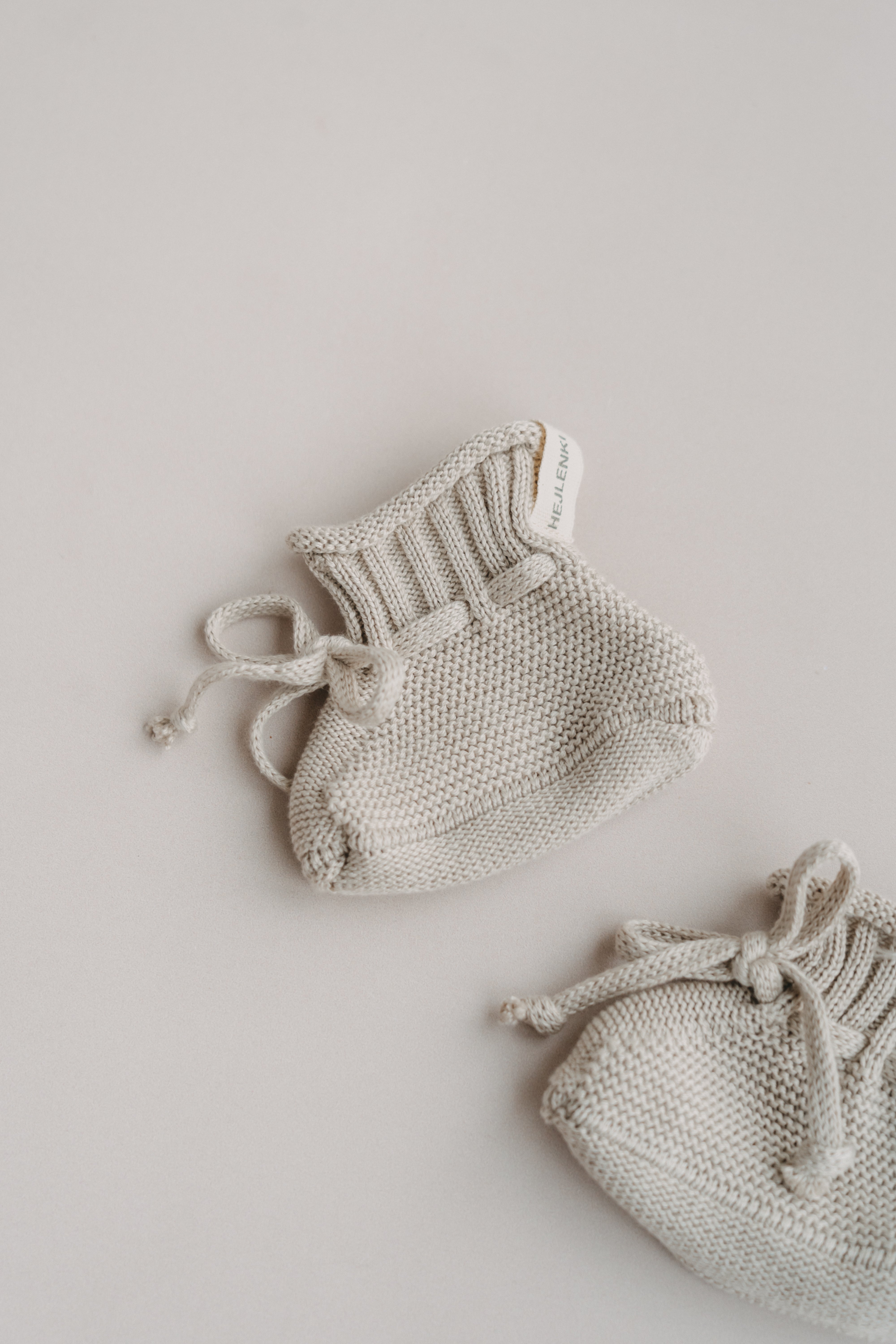 BABY KNIT SHOES SAND