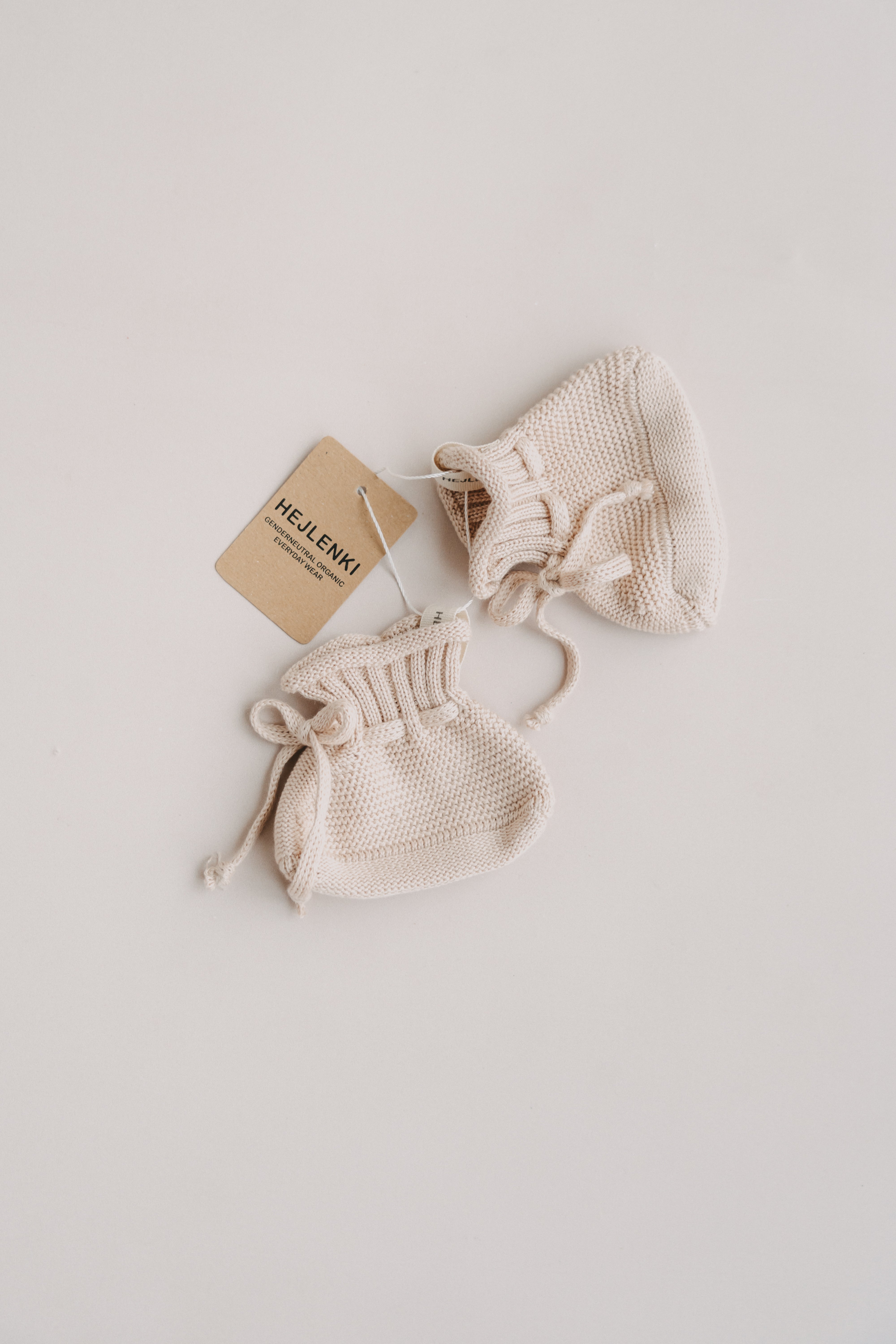 BABY KNIT SHOES WARM BISQUE