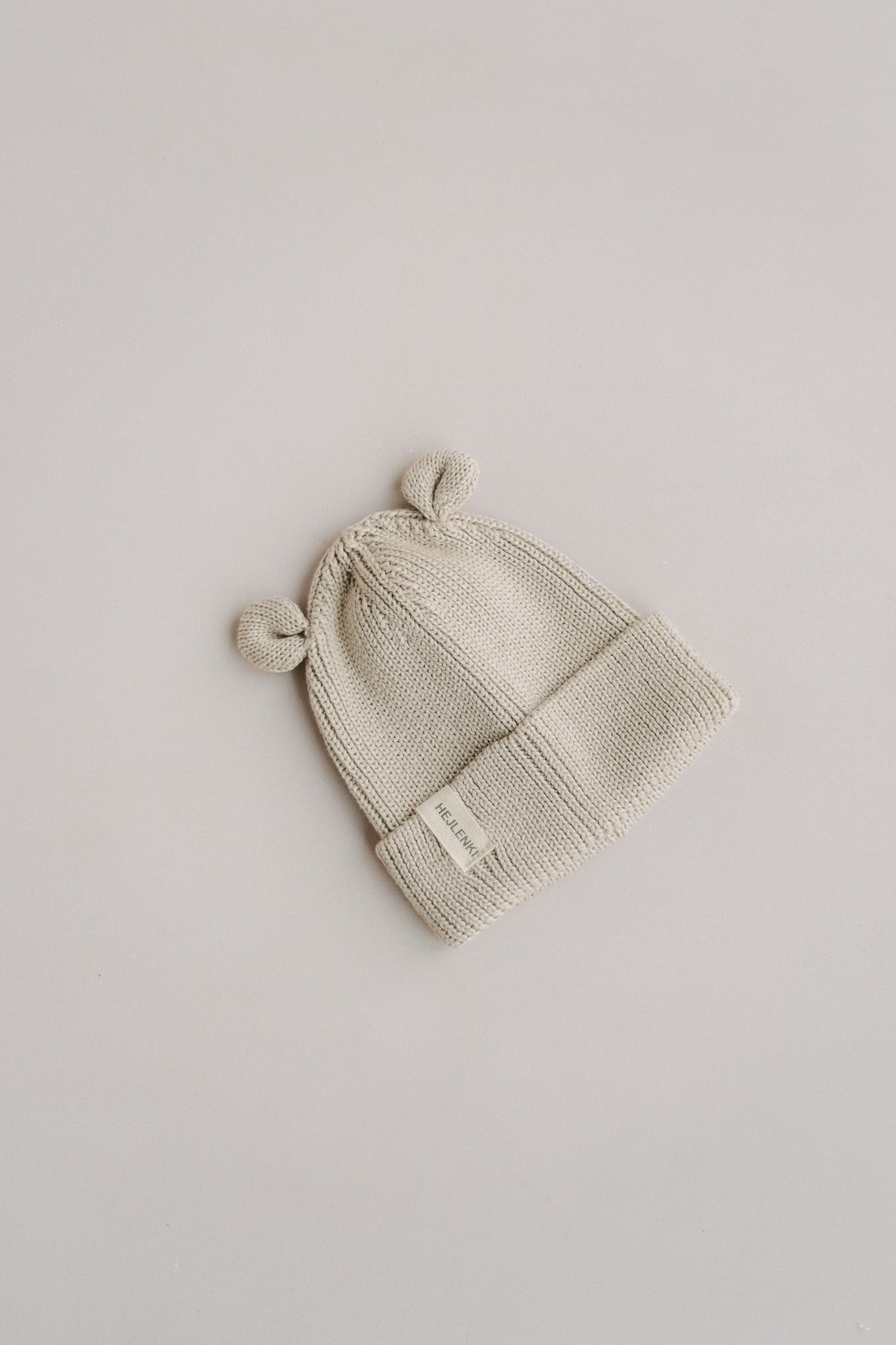 TEDDY KNIT BEANIE BEIGE