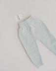 MERINO WOOL KNIT LEGGINGS PEARL