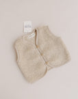 MERINO TEDDY VEST BEIGE