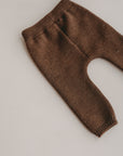 MERINO KNIT LEGGINGS BROWN