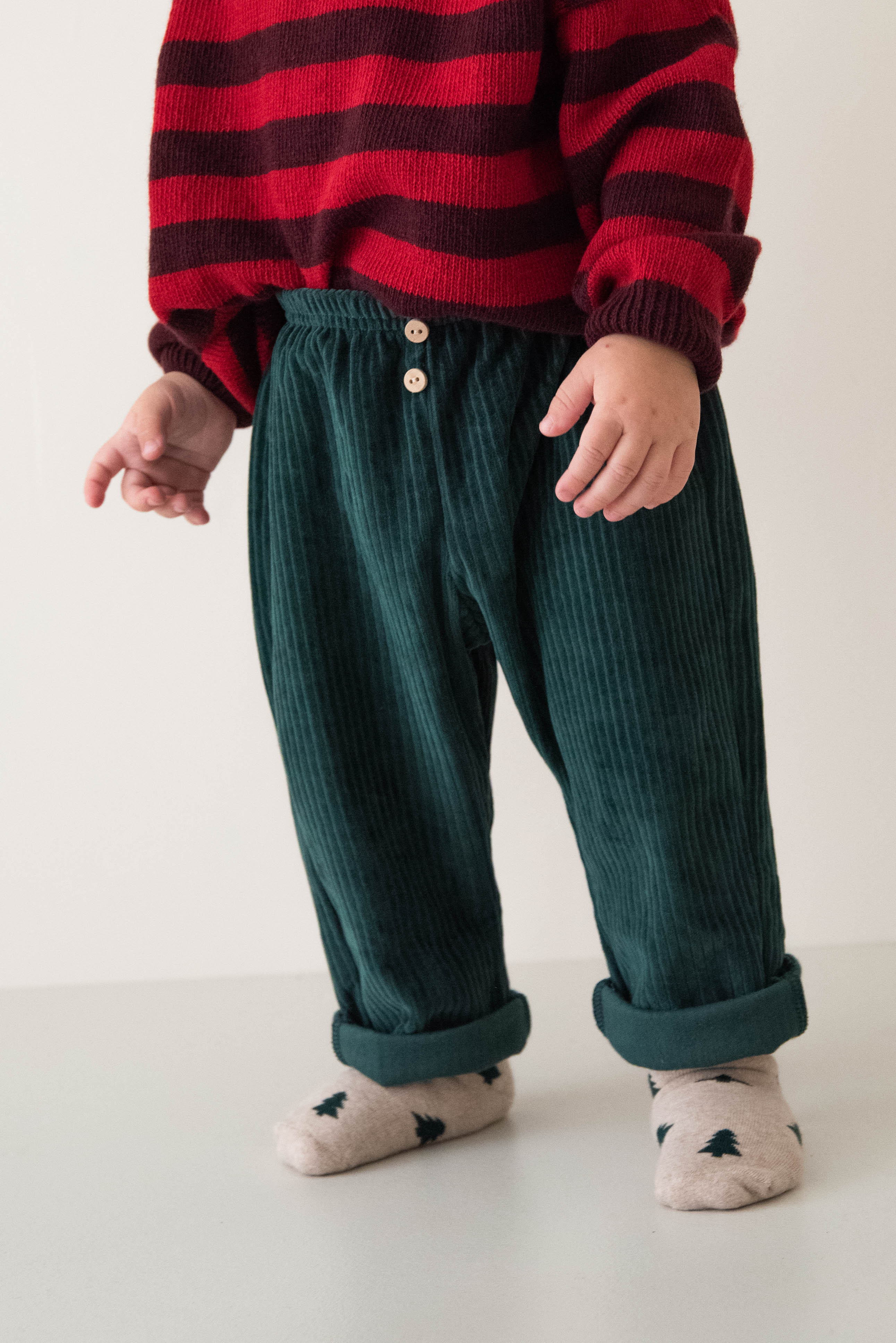 SOFT CORDUROY PANTS PINE