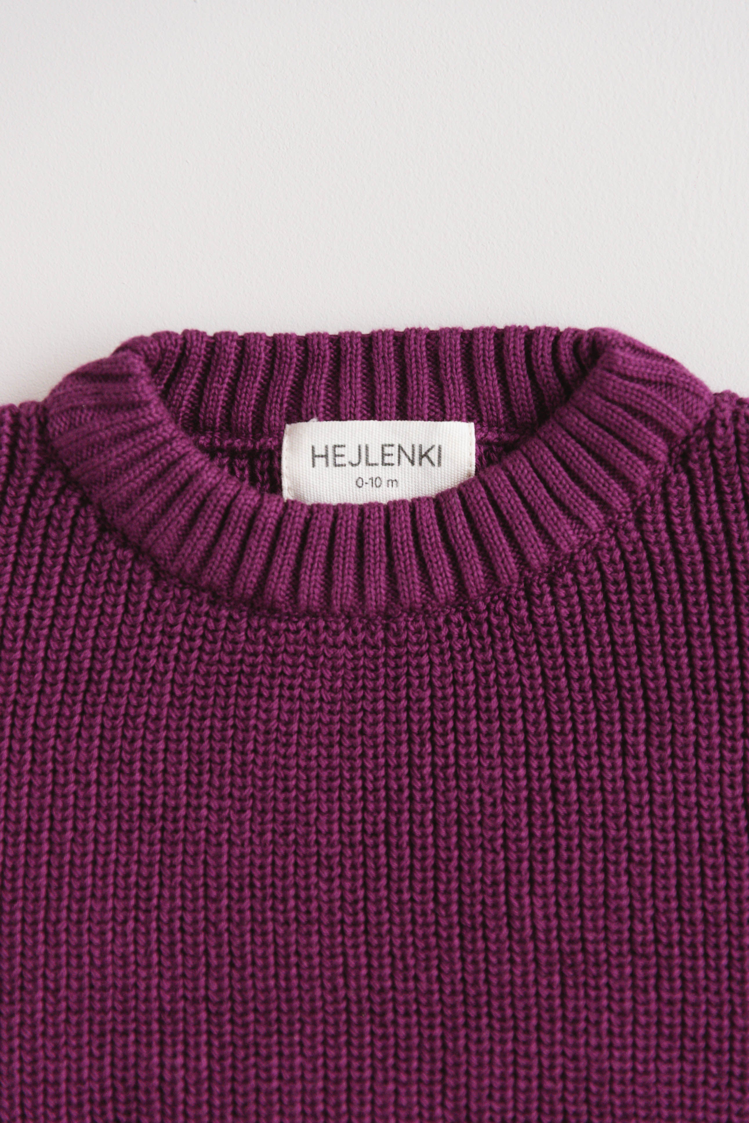 CHUNKY KNIT PULLI BERRY GLAZE