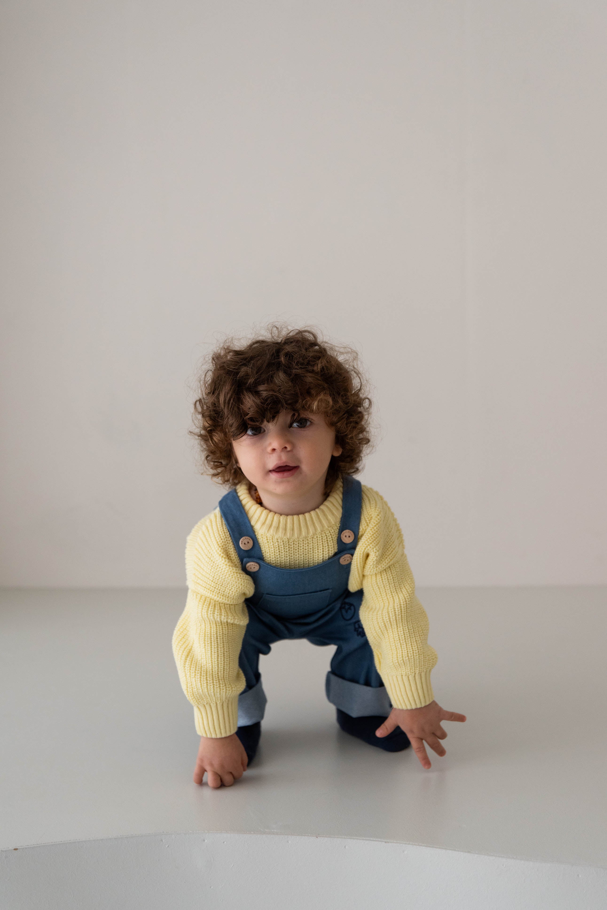 DENIM DUNGAREE CROISSANT + MARMELADE