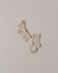 ORGANIC COTTON SOCKS BEIGE MELANGE