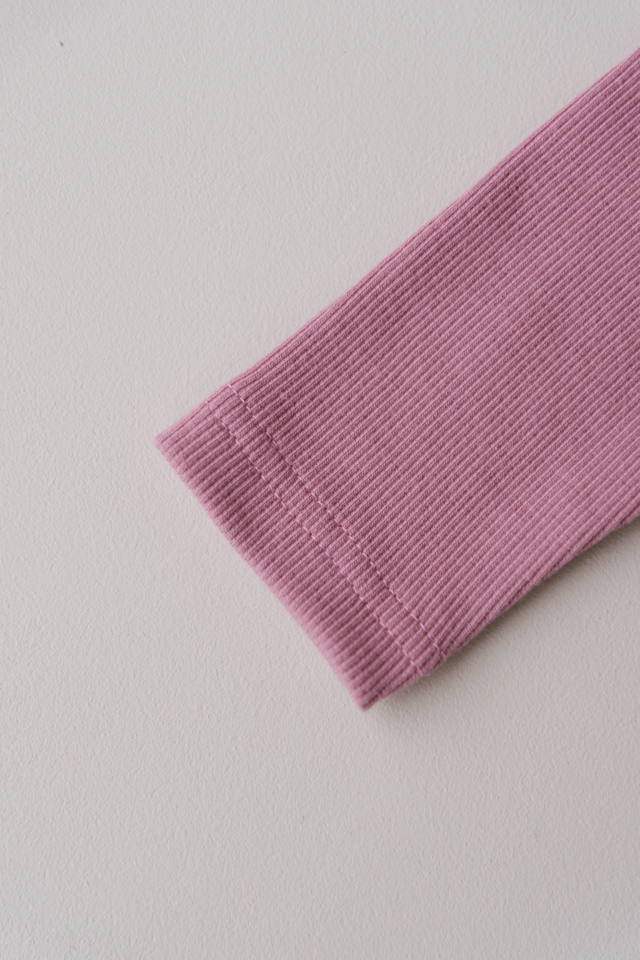 ORGANIC RIB LONGSLEEVE ROSE