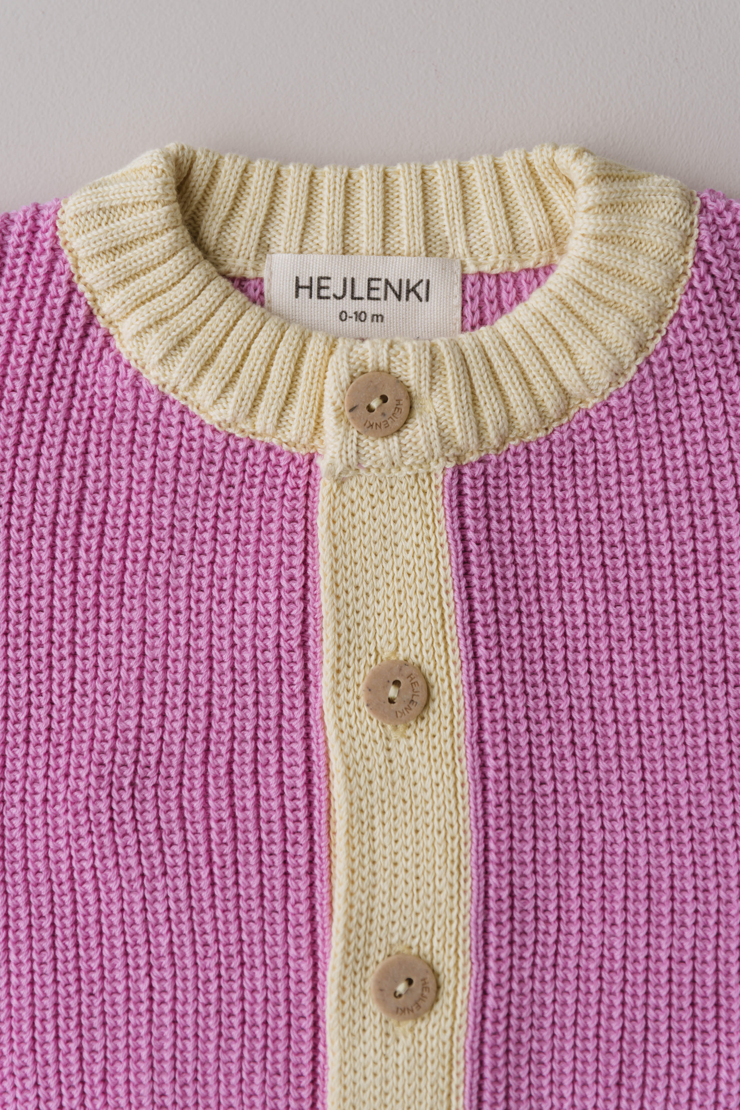 CHUNKY KNIT CARDIGAN CANDY/BUTTER