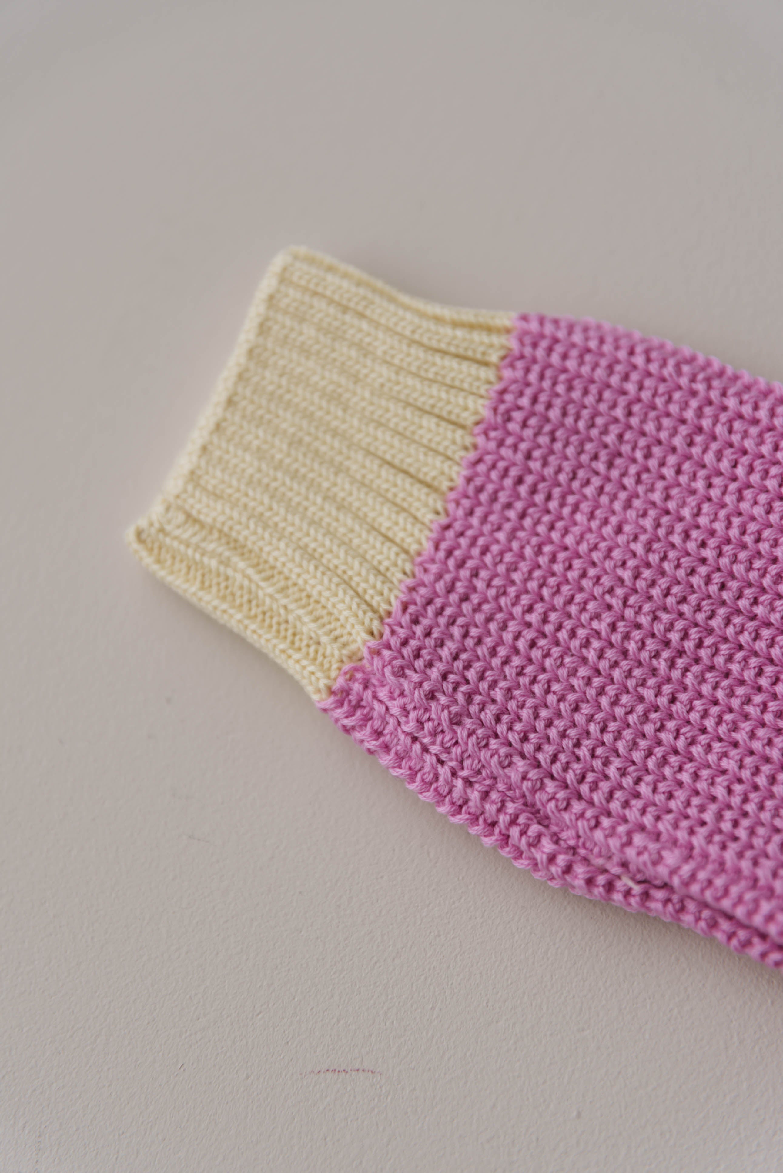 CHUNKY KNIT CARDIGAN CANDY/BUTTER