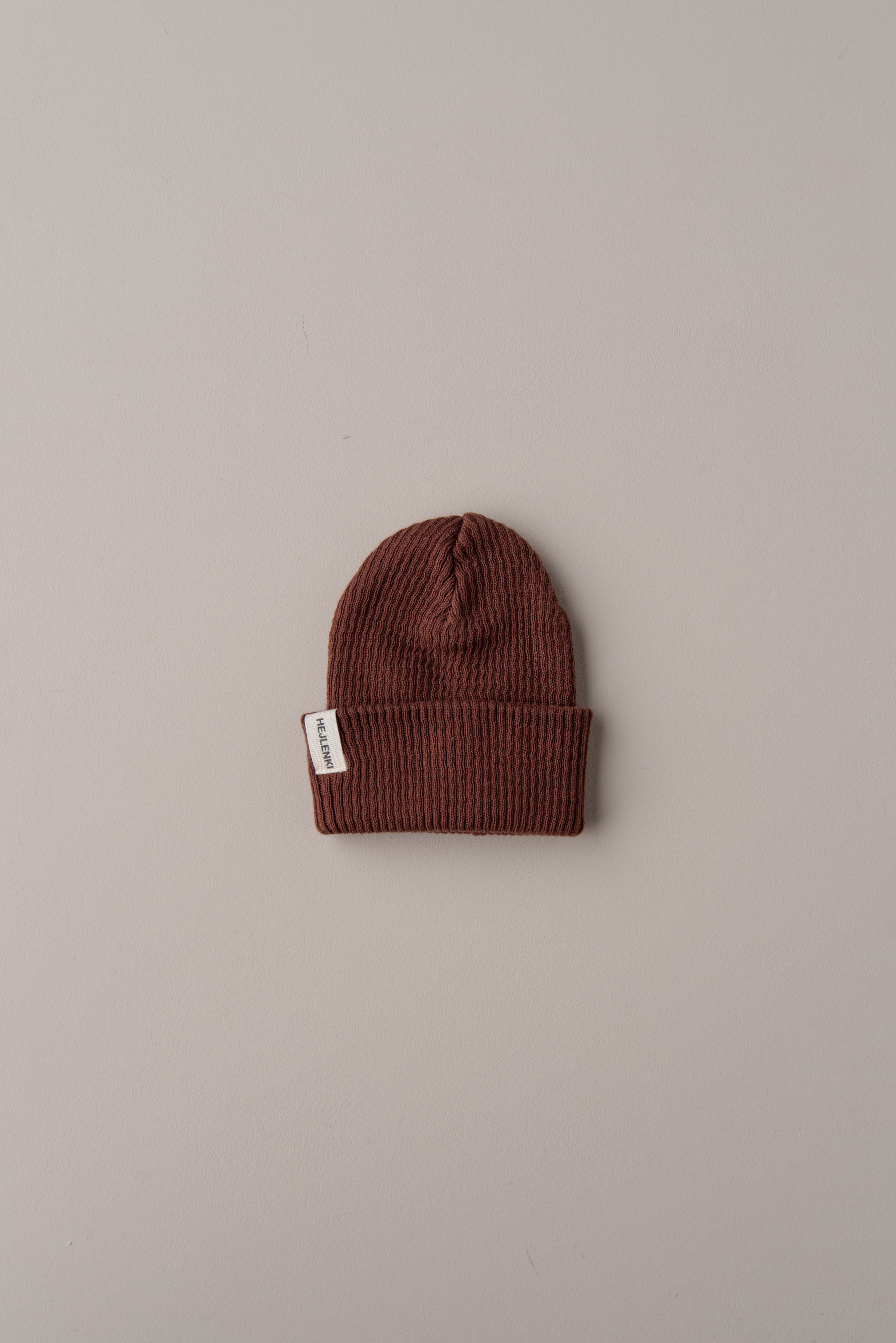 KNIT BEANIE BAKED BROWNIE