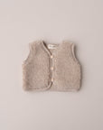 MERINO TEDDY VEST BEIGE