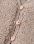 MERINO TEDDY VEST BEIGE