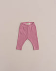 ORGANIC RIB LEGGINGS ROSE