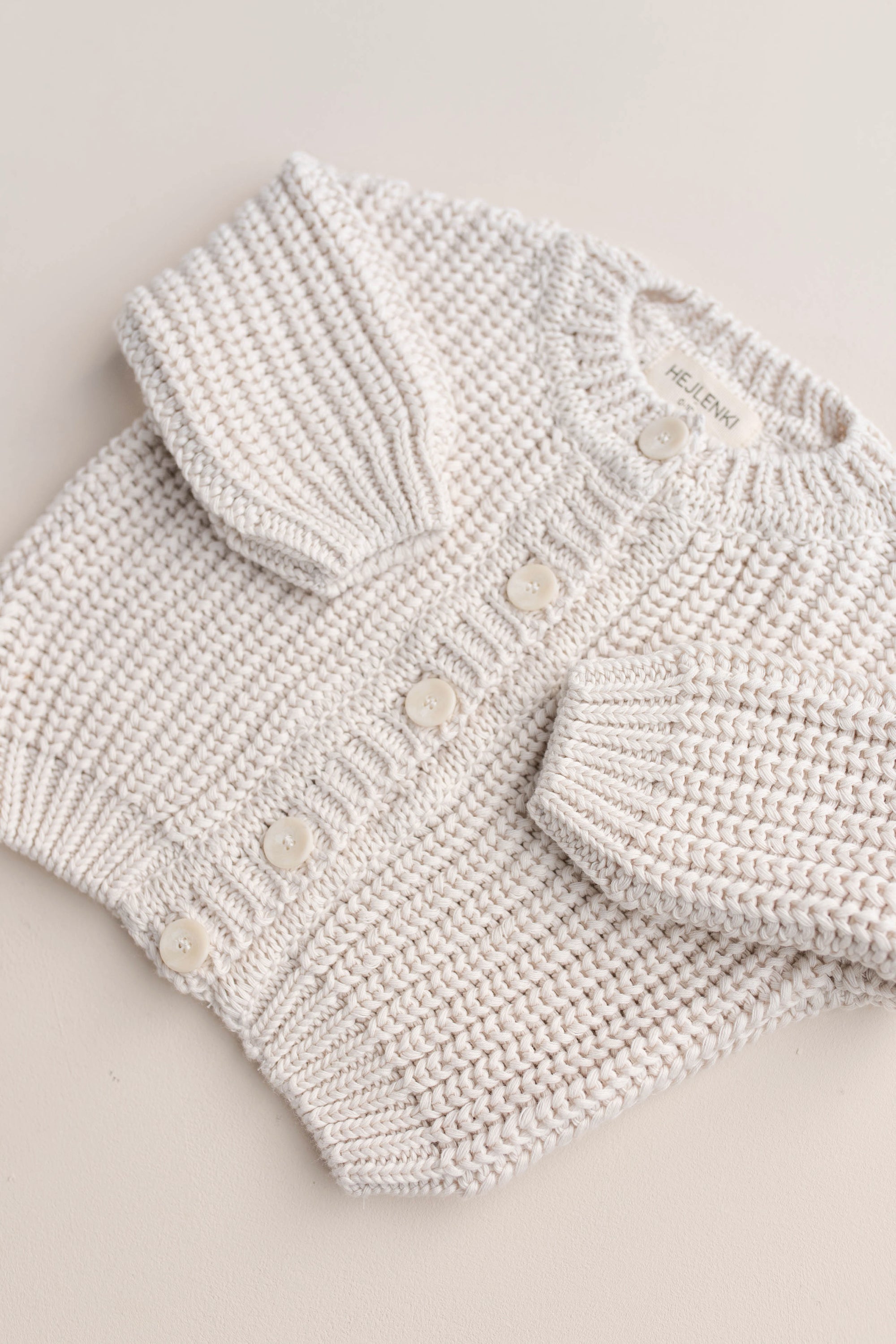 CHUNKY KNIT CARDIGAN MILKY CLOUD