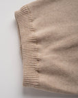 COTTON KNIT LEGGINGS BEIGE