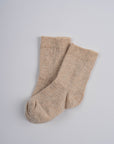 ORGANIC COTTON SOCKS BEIGE MELANGE