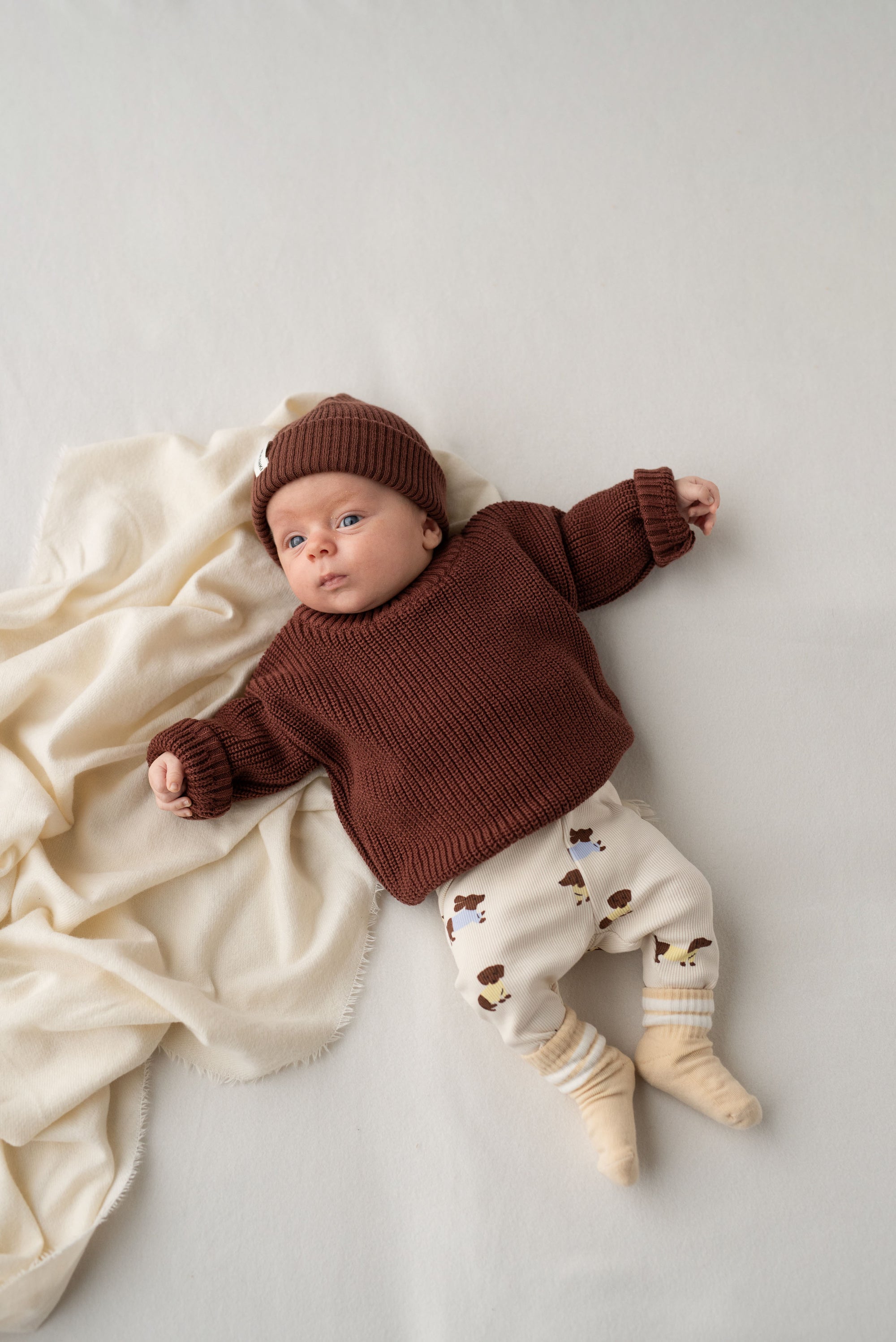 CHUNKY KNIT PULLI BAKED BROWNIE