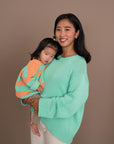 WOMEN CHUNKY KNIT PULLI COOL POP