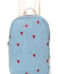 KIDS DENIM BACKPACK HEARTS