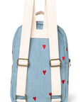 KIDS DENIM BACKPACK HEARTS