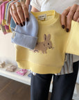 PETIT LAPIN SWEATER PEAR SORBET