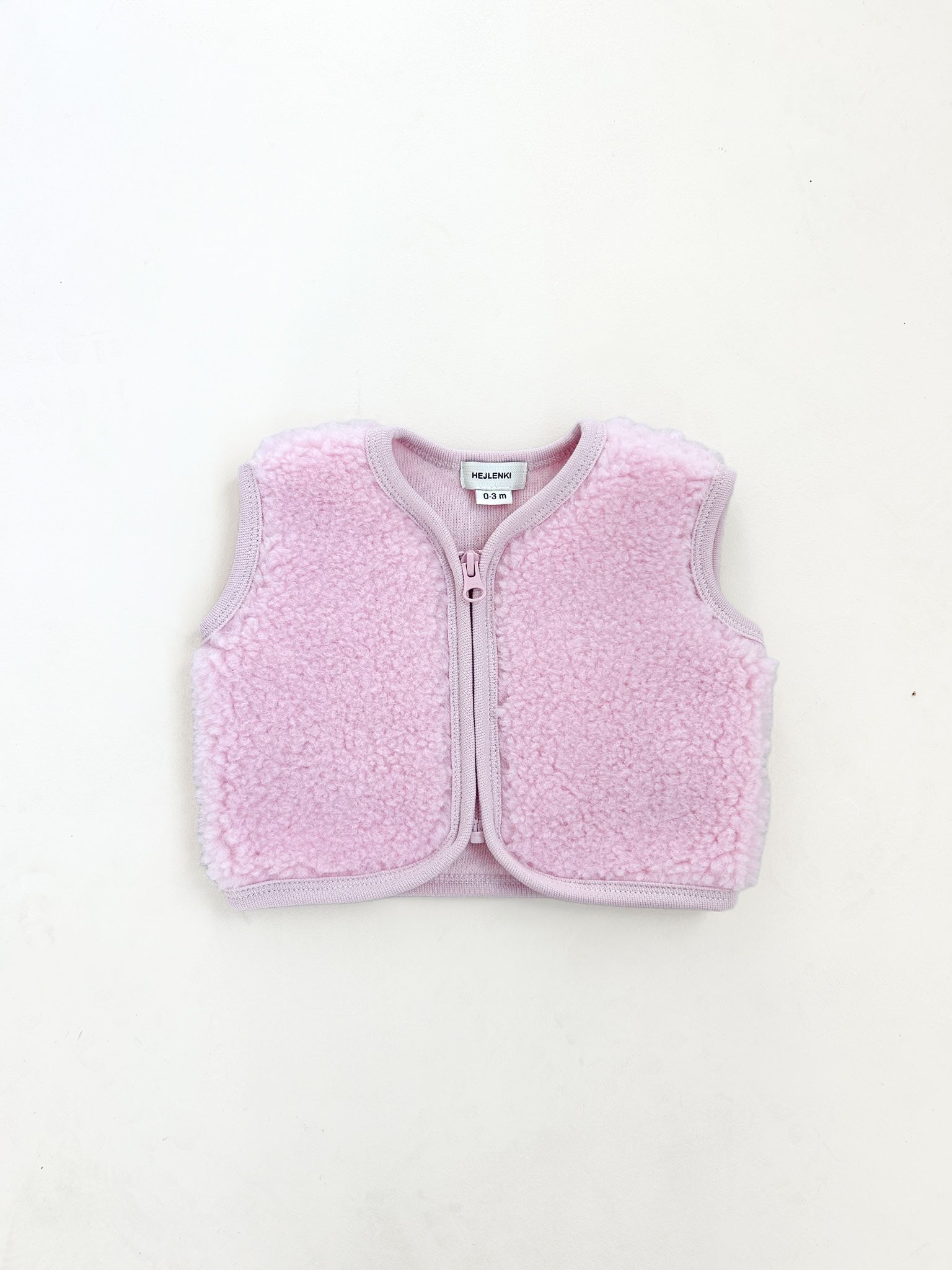 MERINO TEDDY VEST BLOOM