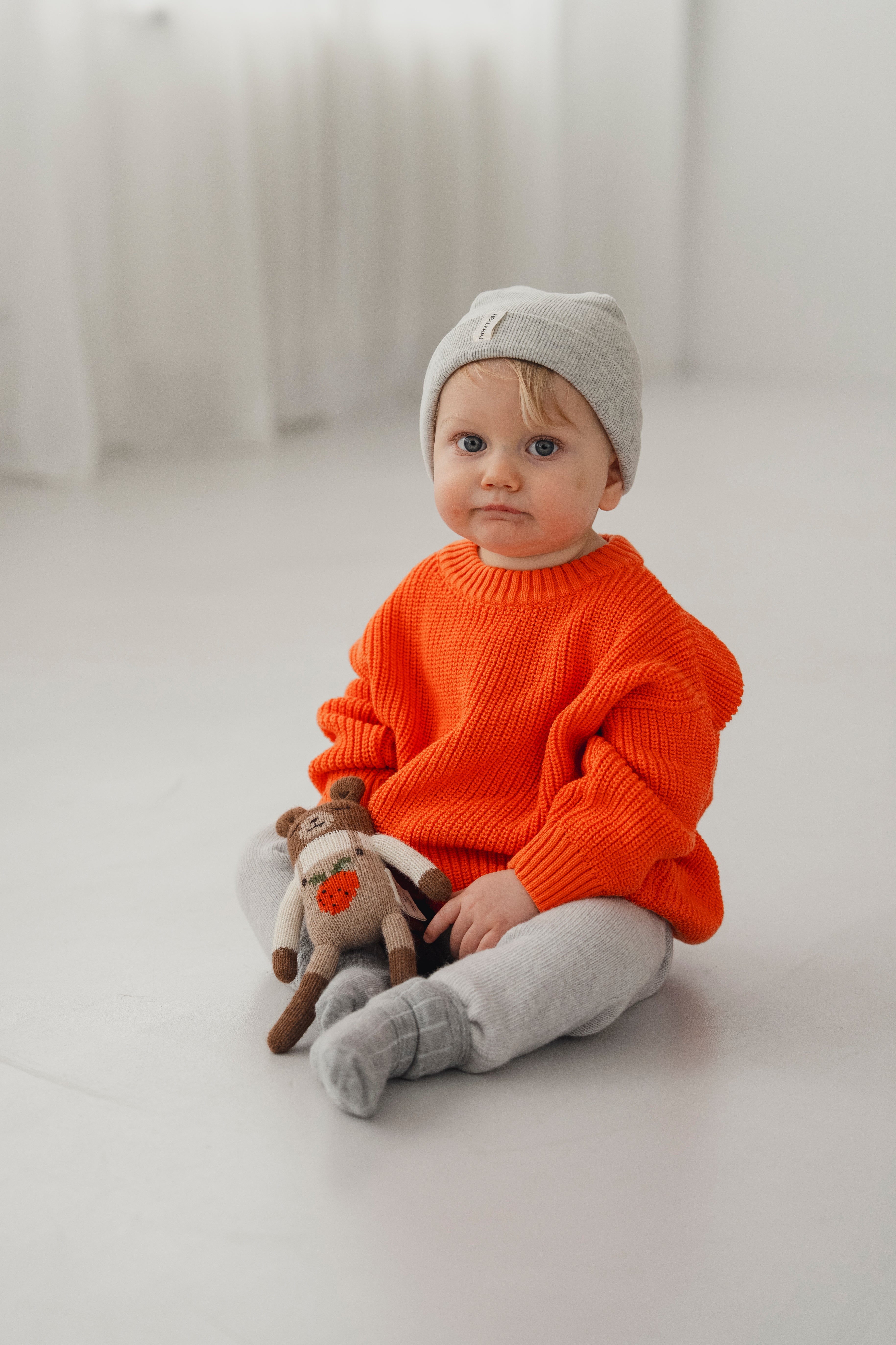 CHUNKY KNIT PULLI GLOWY MANDARIN