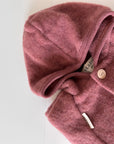 MERINO WOOL FLEECE OVERALL HEATHER ROSE