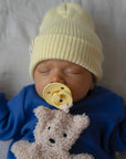 KNIT BEANIE BUTTER