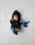 MERINO WOOL FLEECE JACKET MIDNIGHT