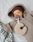MERINO WOOL FLEECE OVERALL BEIGE