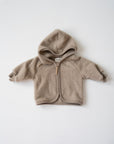 MERINO WOOL FLEECE JACKET BEIGE