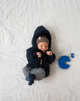 MERINO WOOL FLEECE JACKET MIDNIGHT