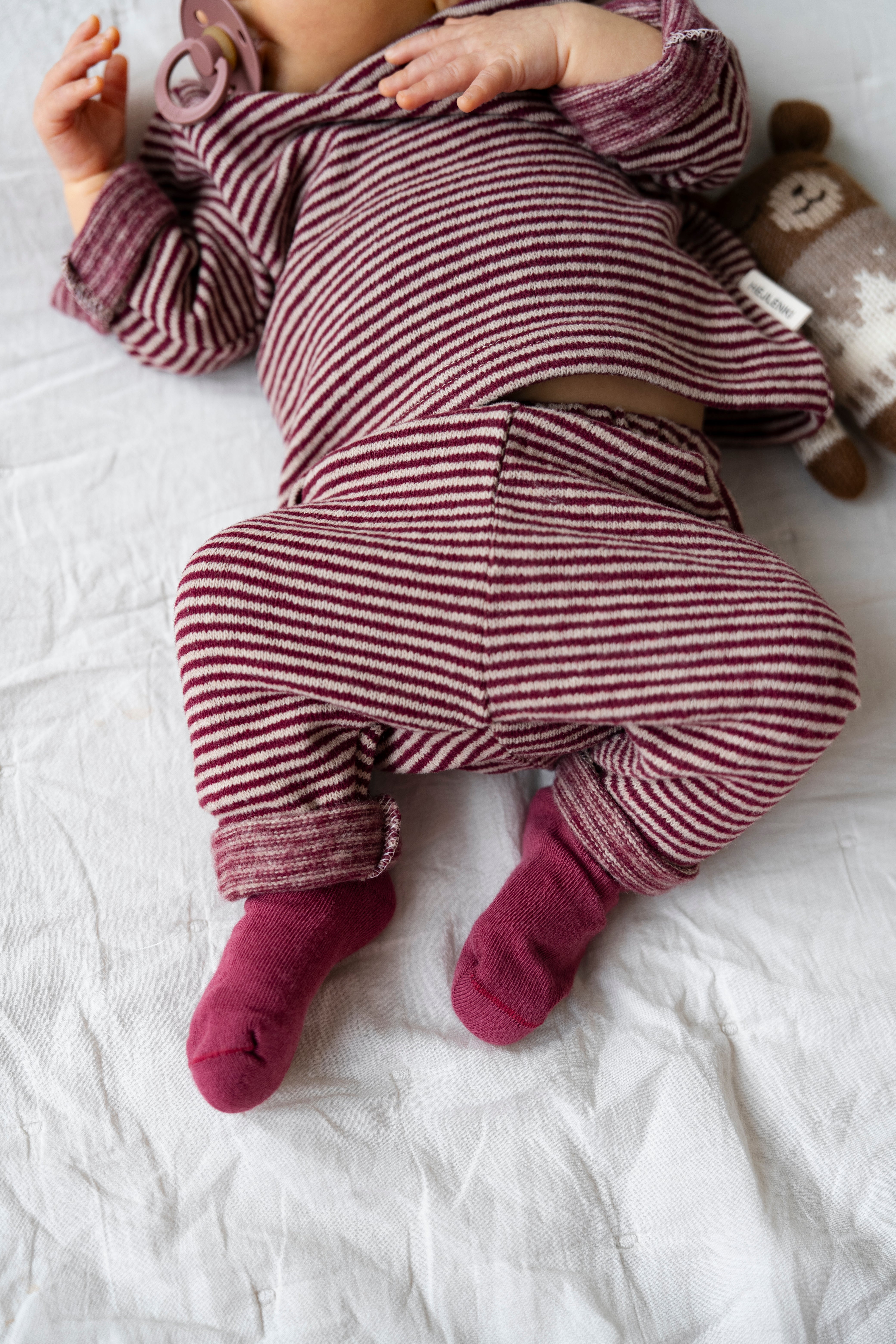 SOFT LEGGINGS RUBY STRIPES